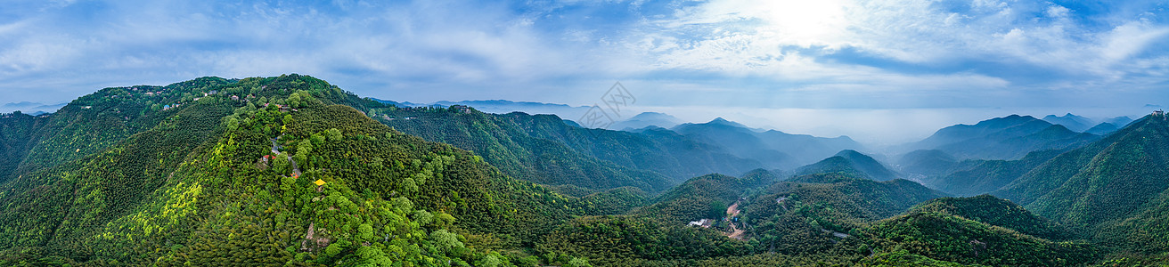 莫干山顶峰全景自然风景度假高清图片素材