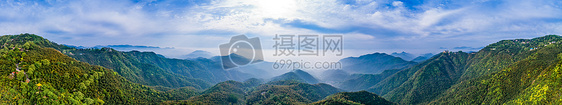 莫干山顶峰全景自然风景图片