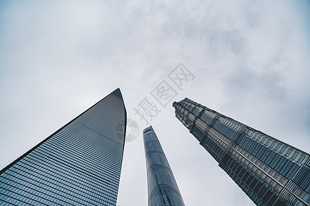 城市高楼大厦仰拍高清图片