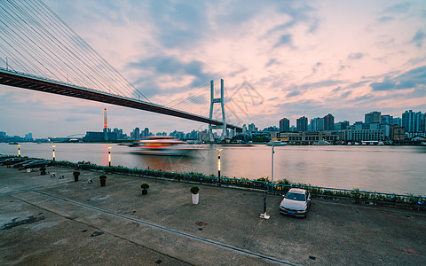 南浦大桥夜景拍摄图片