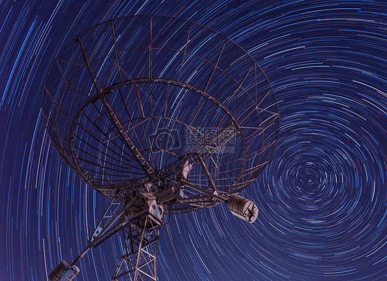 北京天文台夜空星轨图片