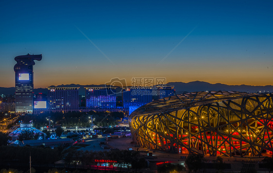 奥体夜景图片