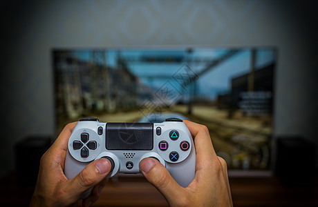 PS4游戏机手柄背景图片