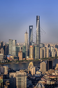 三巨头上海环球中心高清图片