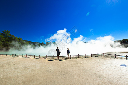 新西兰火山公园背景
