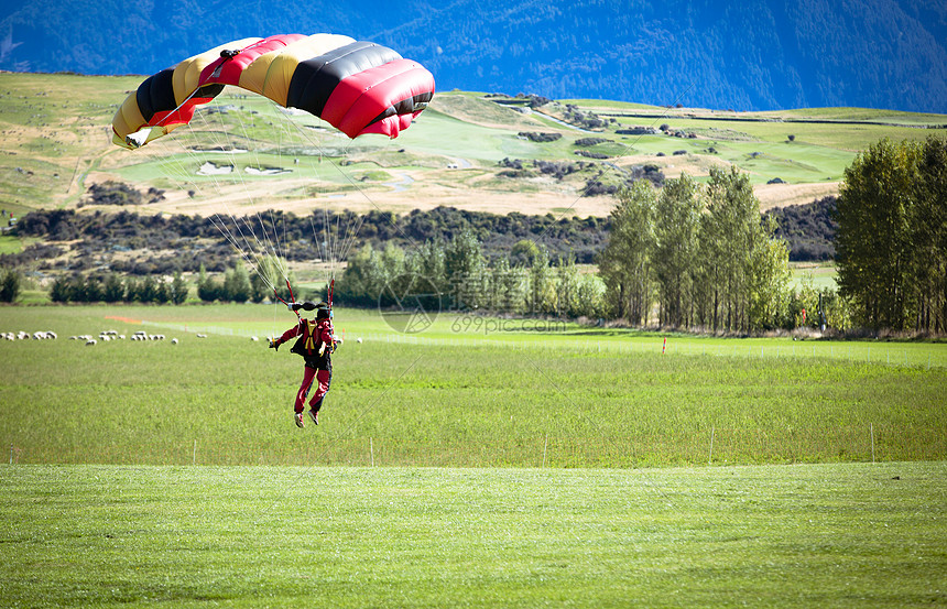 降落伞极限运动 图片