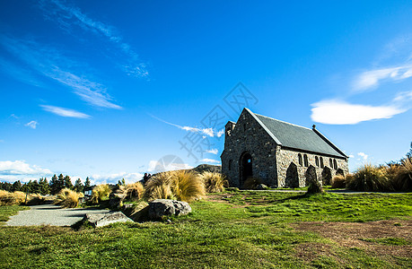 牧羊人教堂背景图片