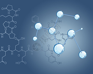 创意分子背景图片