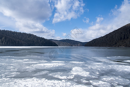 冰湖山雪冰湖背景