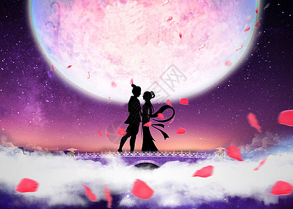 相会的牛郎织女背景