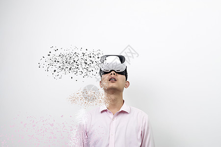 虚拟现实爆炸VR科技眼镜设计图片