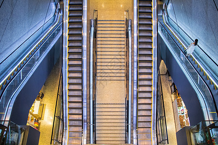商场自动扶梯电梯背景图片