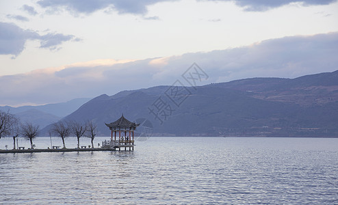 云南风光洱海风光背景