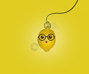 柠檬味道的灯泡图片