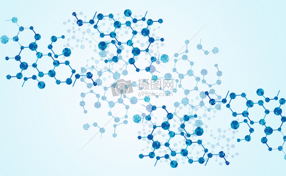 创意分子背景图片