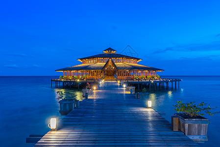 马尔代夫度假村马来西亚兰卡央岛背景