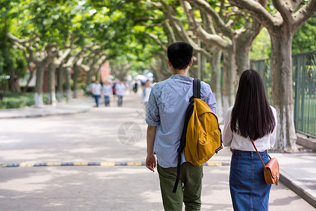 校园人像照片背景图片