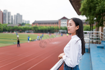 校园人像照片背景图片