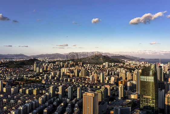 高空看城市图片