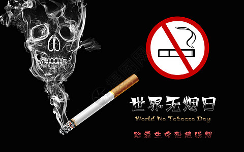 世界无烟日背景图片