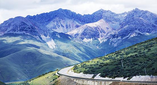 川藏线雪山美景背景图片