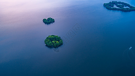 西湖荷花杭州西湖航拍背景