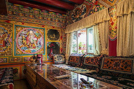 道孚藏民的家高清图片