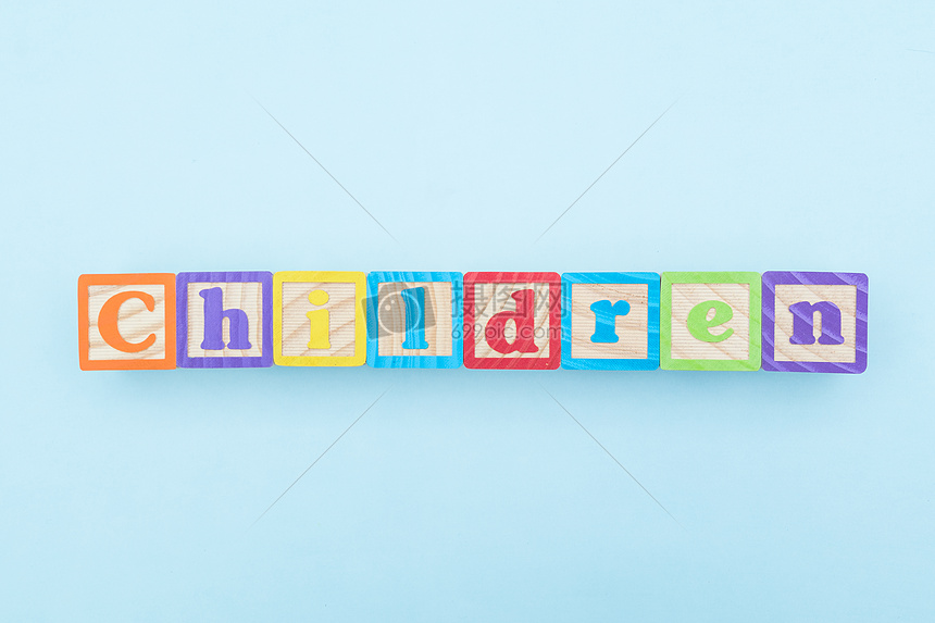 六一儿童节字母海报素材图片