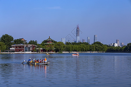 北京CBD什刹海与CBD背景