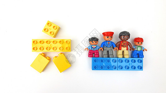 积木玩具优惠劵61六一儿童节乐高积木二孩政策创意拼图背景