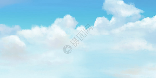 蓝色的天空背景图片
