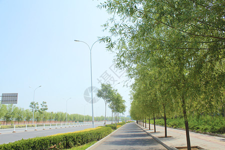 马路风景安静的蓝天道路背景