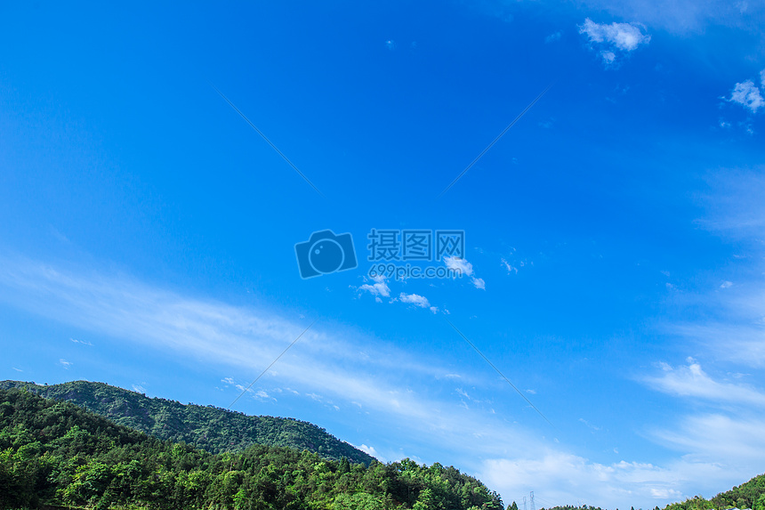 清新自然山蓝天白云背景高清图片下载 正版图片 摄图网 清新自然山蓝天白云背景高清图片下载 正版图片 摄图网
