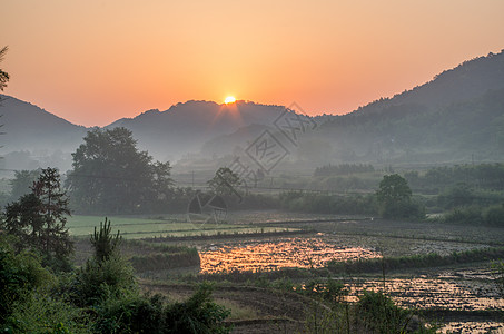 家乡美景背景图片