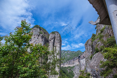 清新景区大气山脉山峰风景图片