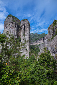 清新景区大气山脉山峰风景高清图片