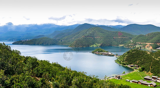 飞云湖泸沽湖背景