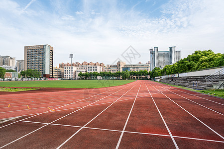 看比赛学校高考校园操场背景