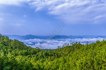 山中云海图片