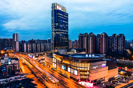 雨后城市天空.城市之色背景