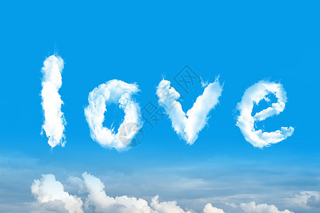 LOVE-天空创意云图片