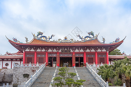 福建湄洲岛福建莆田妈祖祖庙背景