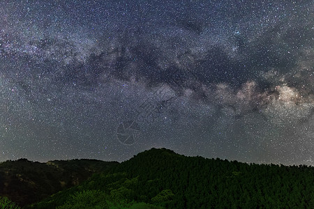 山里的星空 星星 银河高清图片