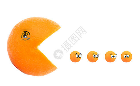 橙子吃橙图片