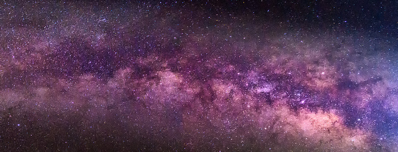 意境星空紫色银河背景