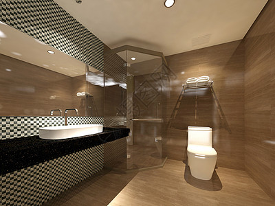 淋浴隔断商务酒店卫生间设计背景