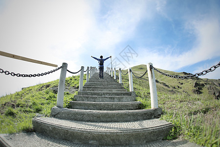 登山的人背景图片