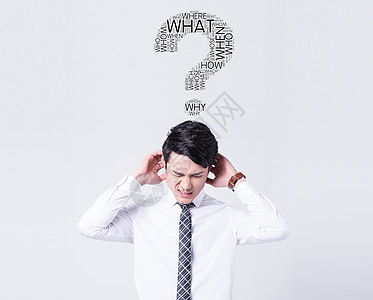 疯狂想办法的人图片素材