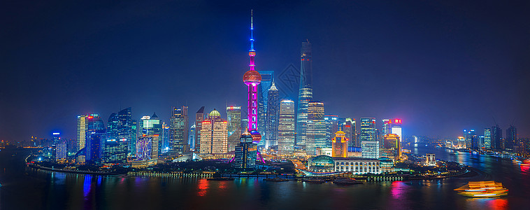 上海太平金融大厦陆家嘴全景背景