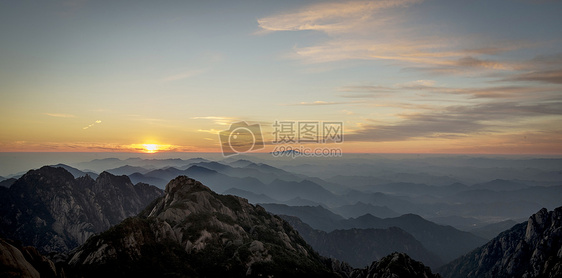 黄山日出图片